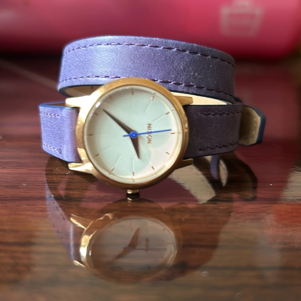 Women’s Nixon leather watch